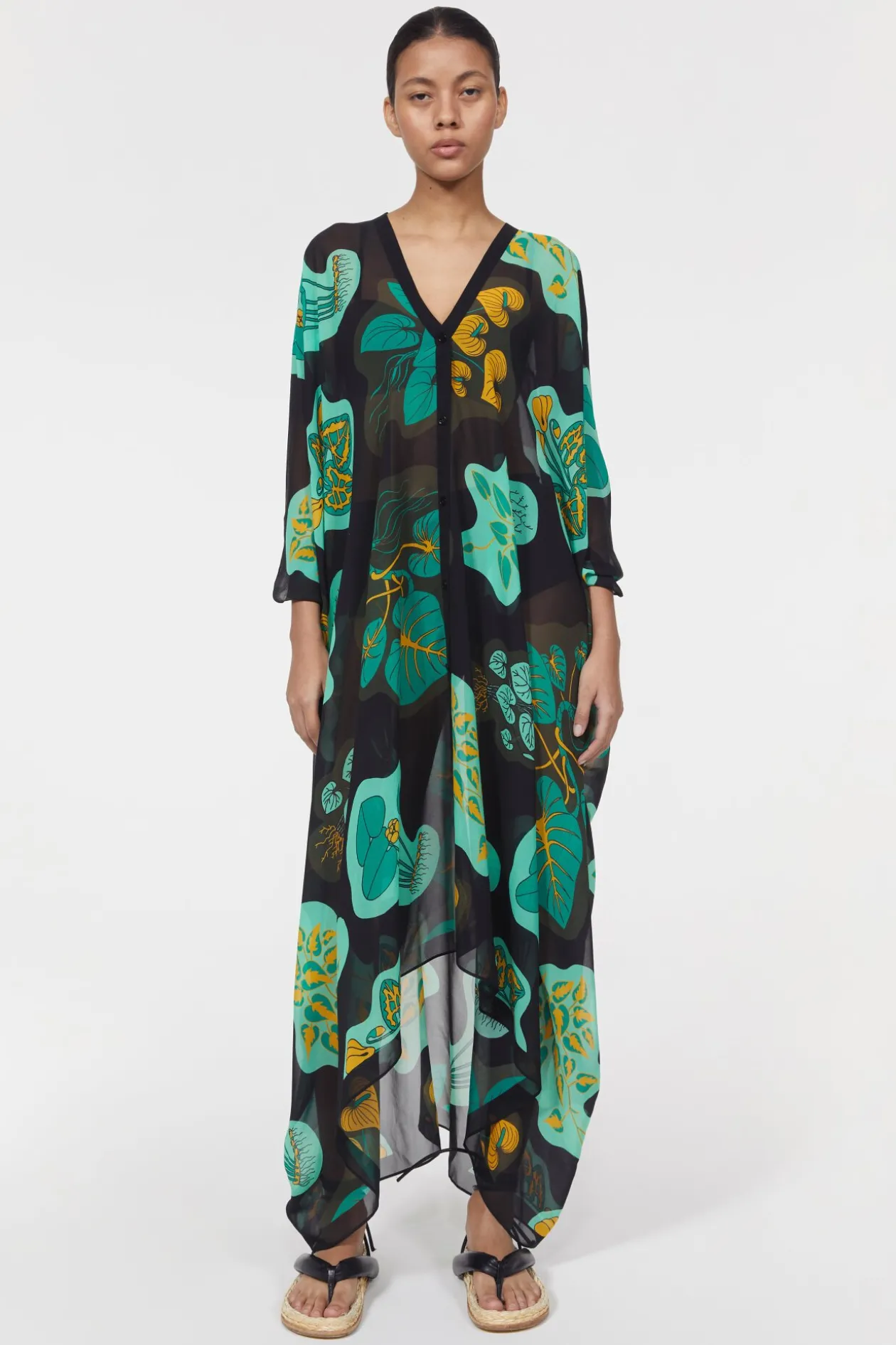 Agave Leaf Caftan Rodebjer