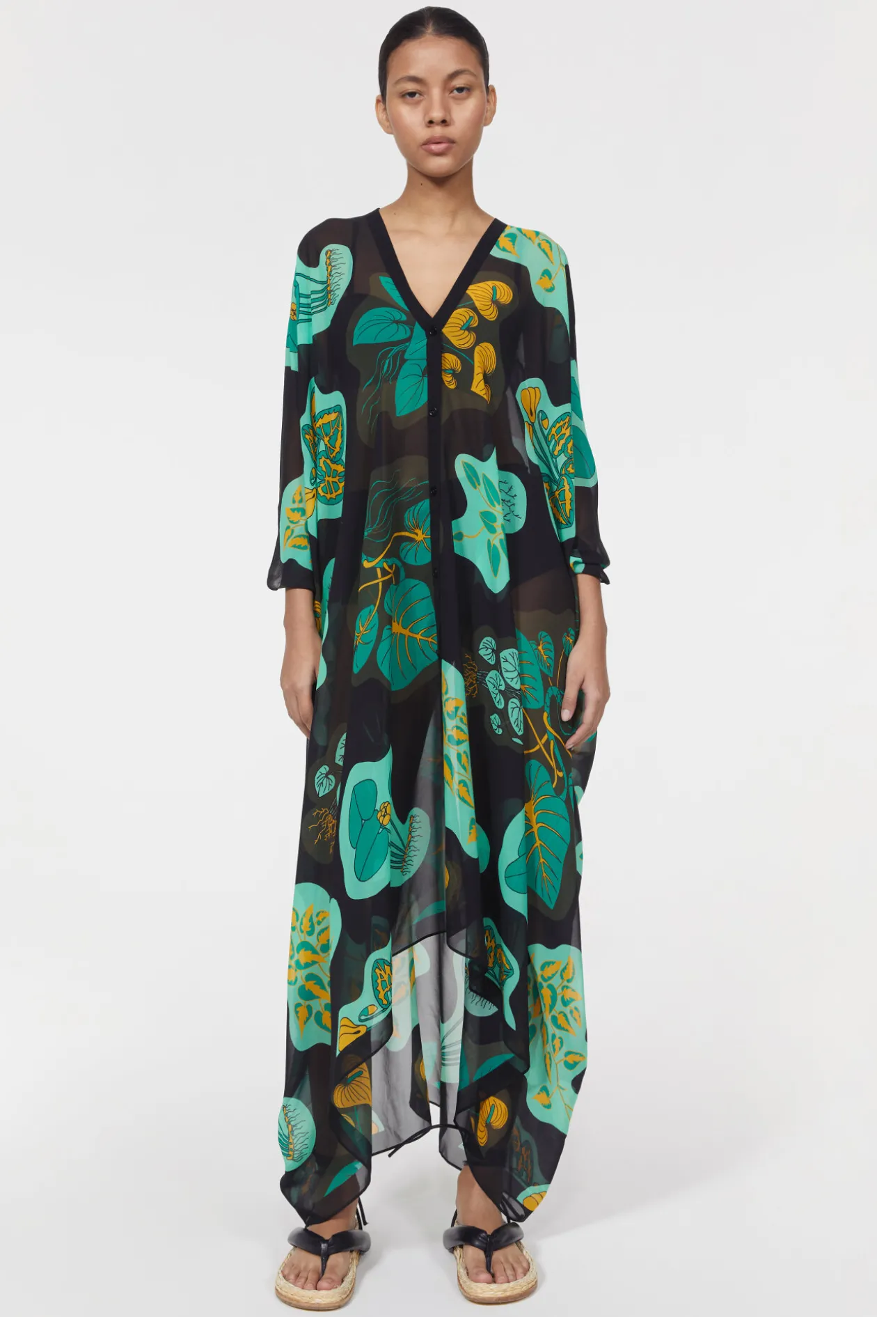 Agave Leaf Caftan Rodebjer