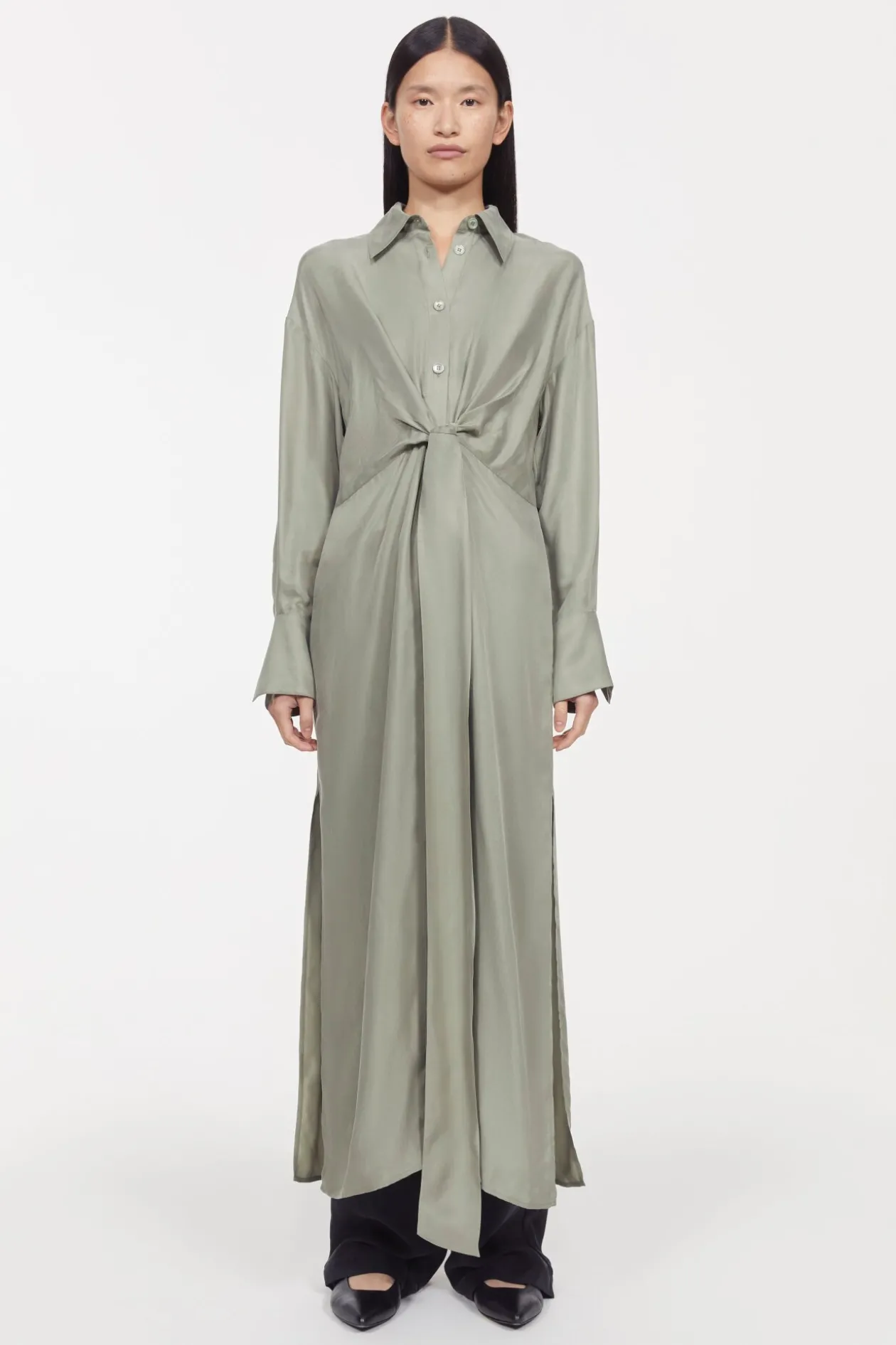 Apple Peach Twill Dress Rodebjer