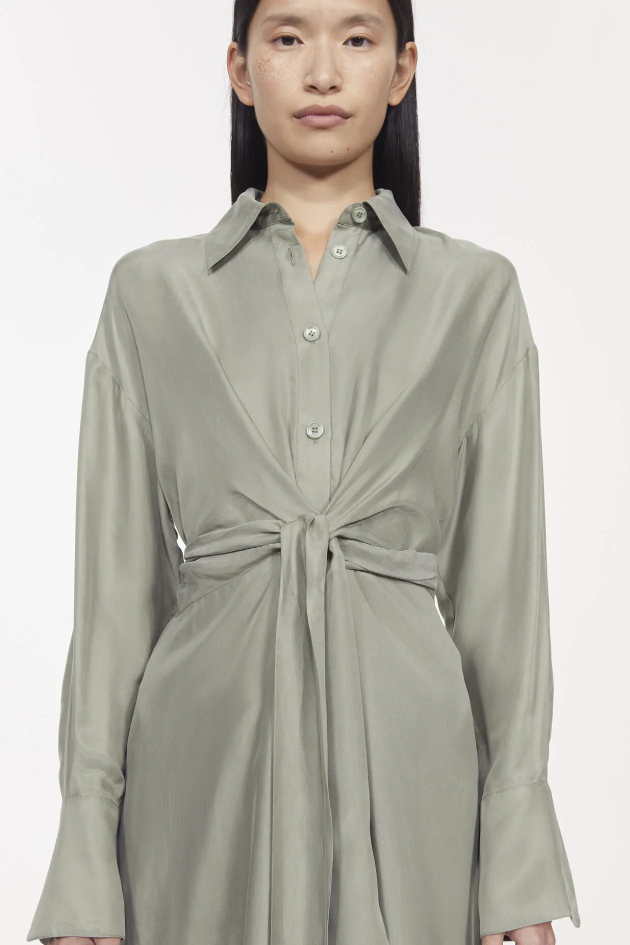 Apple Peach Twill Dress Rodebjer