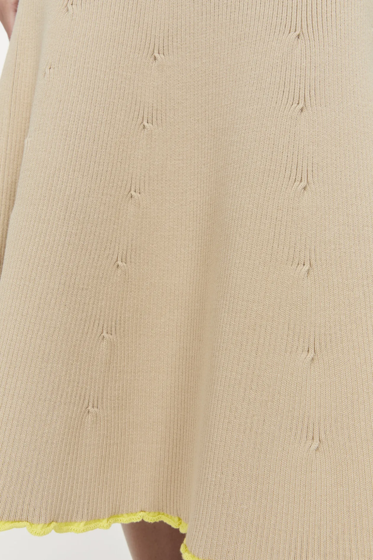 Fly Rib Knitted Skirt Rodebjer