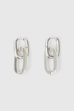 Sphere Plain Metallic Silver Earring Rodebjer